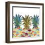 Pumped Up Pineapples-Julie DeRice-Framed Art Print