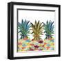 Pumped Up Pineapples-Julie DeRice-Framed Art Print