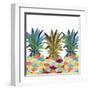 Pumped Up Pineapples-Julie DeRice-Framed Art Print