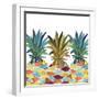 Pumped Up Pineapples-Julie DeRice-Framed Art Print