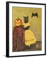 Pumpkin and Cat-J Hovenstine Studios-Framed Giclee Print