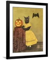 Pumpkin and Cat-J Hovenstine Studios-Framed Giclee Print