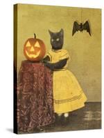 Pumpkin and Cat-J Hovenstine Studios-Stretched Canvas
