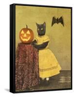 Pumpkin and Cat-J Hovenstine Studios-Framed Stretched Canvas