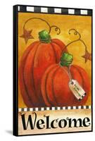 Pumpkin Autumn Welcome-Melinda Hipsher-Framed Stretched Canvas