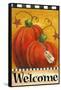 Pumpkin Autumn Welcome-Melinda Hipsher-Framed Stretched Canvas