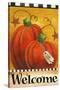 Pumpkin Autumn Welcome-Melinda Hipsher-Stretched Canvas