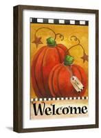 Pumpkin Autumn Welcome-Melinda Hipsher-Framed Giclee Print