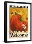 Pumpkin Autumn Welcome-Melinda Hipsher-Framed Giclee Print