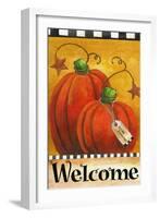 Pumpkin Autumn Welcome-Melinda Hipsher-Framed Giclee Print