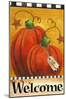 Pumpkin Autumn Welcome-Melinda Hipsher-Mounted Giclee Print