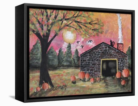 Pumpkin Barn 1-Karla Gerard-Framed Stretched Canvas