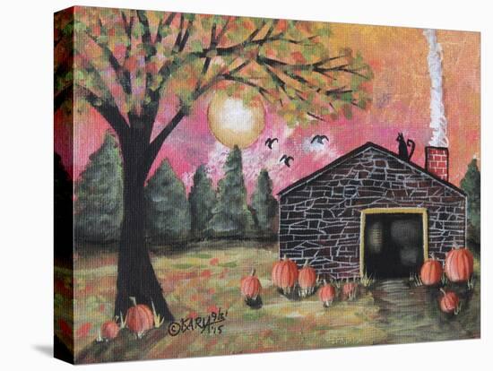 Pumpkin Barn 1-Karla Gerard-Stretched Canvas