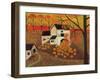 Pumpkin Barn Autumn Folk Art Cheryl Bartley-Cheryl Bartley-Framed Premium Giclee Print