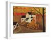 Pumpkin Barn Autumn Folk Art Cheryl Bartley-Cheryl Bartley-Framed Premium Giclee Print