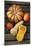 Pumpkin, Butternut- and Hokkaido Squashes on Wooden Background-Fotos mit Geschmack-Mounted Photographic Print