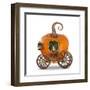 Pumpkin Carriage-egal-Framed Art Print