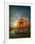 Pumpkin Carriage-egal-Framed Art Print