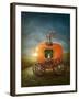 Pumpkin Carriage-egal-Framed Art Print