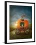 Pumpkin Carriage-egal-Framed Art Print