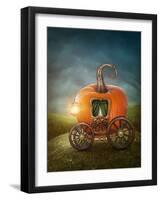 Pumpkin Carriage-egal-Framed Art Print