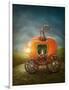 Pumpkin Carriage-egal-Framed Art Print