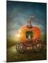 Pumpkin Carriage-egal-Mounted Art Print