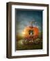 Pumpkin Carriage-egal-Framed Art Print