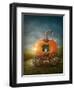 Pumpkin Carriage-egal-Framed Art Print