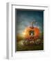 Pumpkin Carriage-egal-Framed Art Print