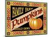 Pumpkin Crate Label-Mark Frost-Mounted Giclee Print