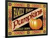 Pumpkin Crate Label-Mark Frost-Framed Giclee Print