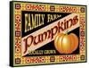 Pumpkin Crate Label-Mark Frost-Framed Stretched Canvas