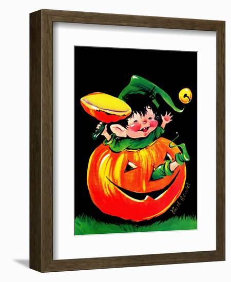 Pumpkin Elf - Jack & Jill-Ruth Bendel-Framed Giclee Print