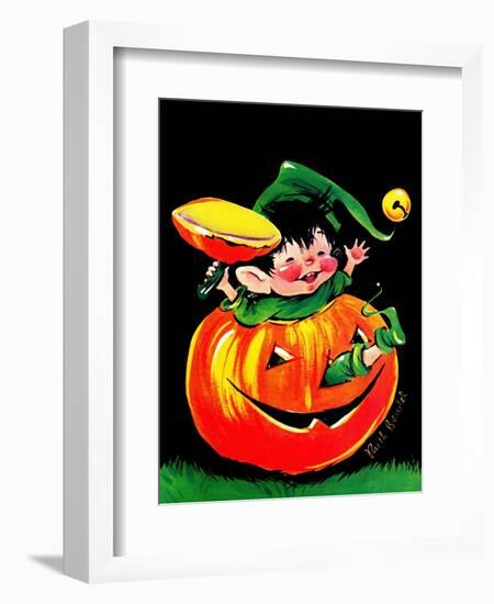 Pumpkin Elf - Jack & Jill-Ruth Bendel-Framed Giclee Print