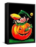 Pumpkin Elf - Jack & Jill-Ruth Bendel-Framed Stretched Canvas