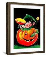 Pumpkin Elf - Jack & Jill-Ruth Bendel-Framed Giclee Print