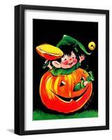 Pumpkin Elf - Jack & Jill-Ruth Bendel-Framed Giclee Print