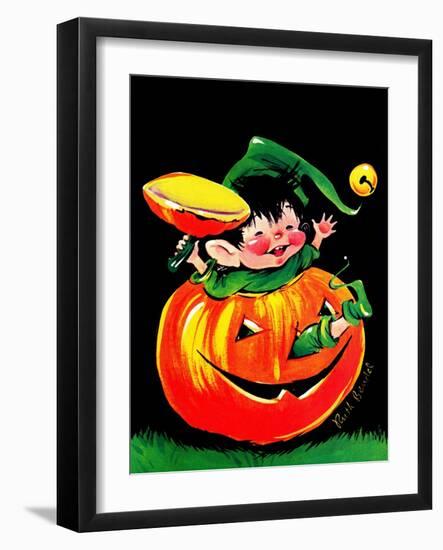 Pumpkin Elf - Jack & Jill-Ruth Bendel-Framed Giclee Print