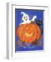 Pumpkin, Ghost and Cat-Beverly Johnston-Framed Giclee Print