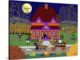 Pumpkin House-Mark Frost-Stretched Canvas