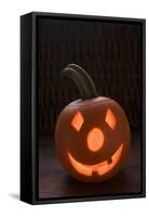 Pumpkin Lantern for Halloween-Foodcollection-Framed Stretched Canvas