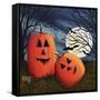 Pumpkin Love Pillow-Debbi Wetzel-Framed Stretched Canvas