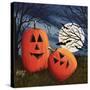 Pumpkin Love Pillow-Debbi Wetzel-Stretched Canvas