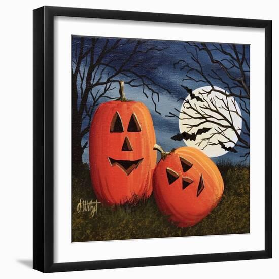 Pumpkin Love Pillow-Debbi Wetzel-Framed Giclee Print
