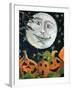 Pumpkin Patch Halloween Full Moon Face-sylvia pimental-Framed Art Print