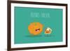 Pumpkin Pie. Pumpkin Vector Cartoon. Friends Forever. ?Omic Characters.-Serbinka-Framed Art Print