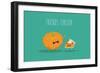 Pumpkin Pie. Pumpkin Vector Cartoon. Friends Forever. ?Omic Characters.-Serbinka-Framed Art Print