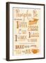 Pumpkin Pie Recipe-Lantern Press-Framed Art Print