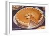 Pumpkin Pie with Walnuts-null-Framed Art Print